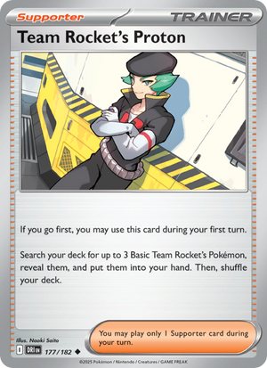 DRI Destined Rivals 177/244 Team Rocket's Proton (Uncommon - reverse)