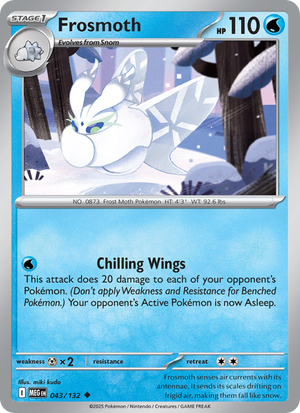 MEG Mega Evolution 043/188 Frosmoth (Uncommon - reverse)