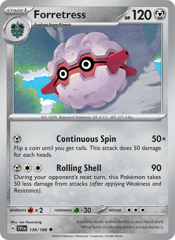 SV Scarlet & Violet 139/258 Forretress (Uncommon - normal)
