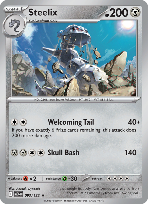 MEG Mega Evolution 093/188 Steelix (Rare - normal)