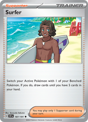 SSP Surging Sparks 187/252 Surfer (Uncommon - normal)