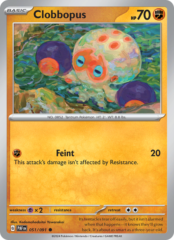 PAF Paldean Fates 051/245 Clobbopus (Common - normal)