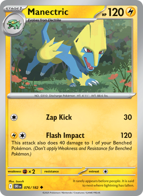 DRI Destined Rivals 076/244 Manectric (Uncommon - reverse)