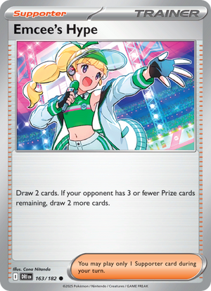 DRI Destined Rivals 163/244 Emcee's Hype (Common - reverse)