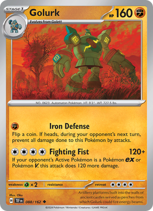 TEF Temporal Forces 088/218 Golurk (Uncommon - reverse)