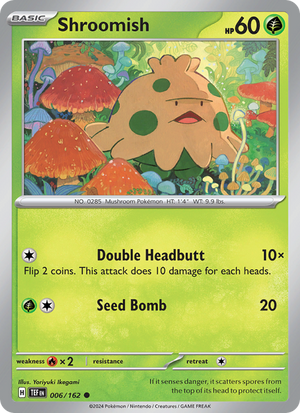 TEF Temporal Forces 006/218 Shroomish (Common - normal)