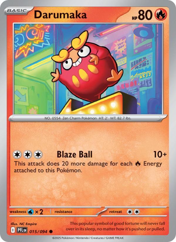 PFL Phantasmal Flames 015/130 Darumaka (Common - normal)