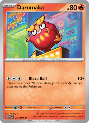 PFL Phantasmal Flames 015/130 Darumaka (Common - normal)