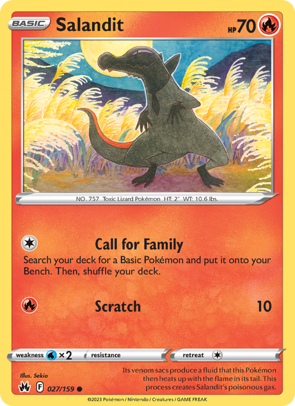 CRZ Crown Zenith 027/230 Salandit (Common - normal)