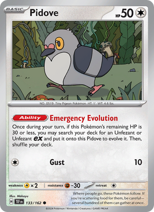 TEF Temporal Forces 133/218 Pidove (Common - normal)
