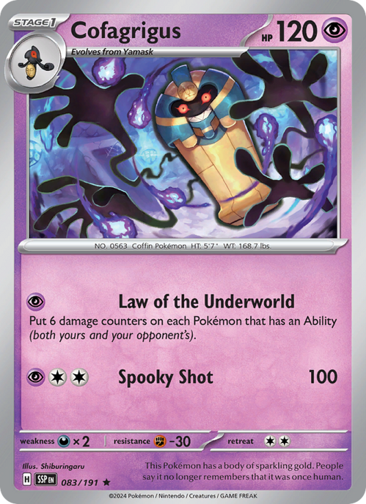 SSP Surging Sparks 083/252 Cofagrigus (Rare - holo)