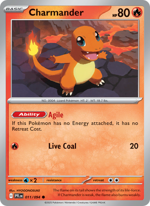 PFL Phantasmal Flames 011/130 Charmander (Common - holo)