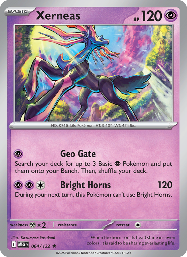 MEG Mega Evolution 064/188 Xerneas (Rare - normal)