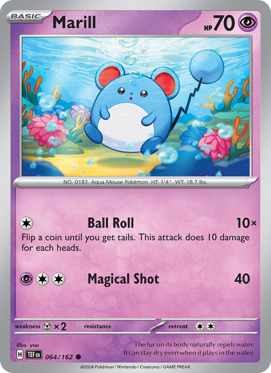 TEF Temporal Forces 064/218 Marill (Common - normal)