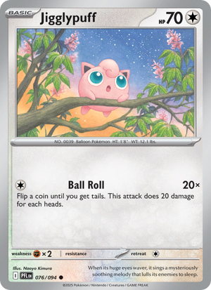 PFL Phantasmal Flames 076/130 Jigglypuff (Common - holo)