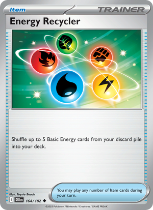 DRI Destined Rivals 164/244 Energy Recycler (Uncommon - reverse)
