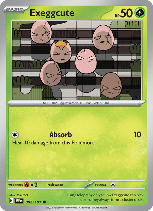 SSP Surging Sparks 002/252 Exeggcute (Common - normal)
