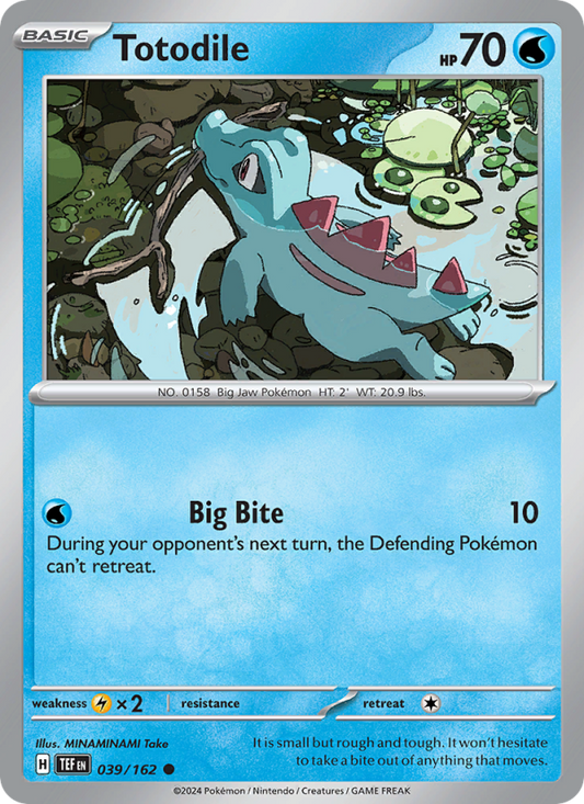 TEF Temporal Forces 039/218 Totodile (Common - reverse)