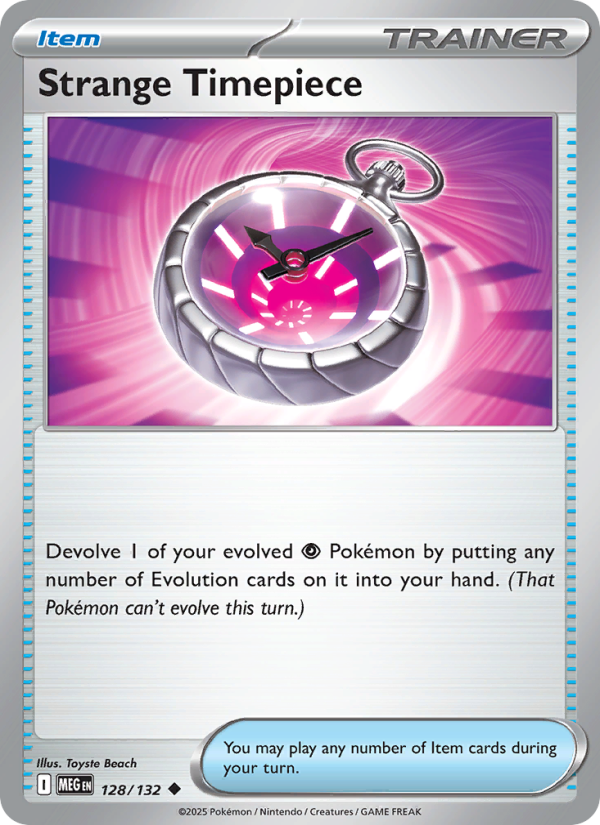 MEG Mega Evolution 128/188 Strange Timepiece (Uncommon - holo)