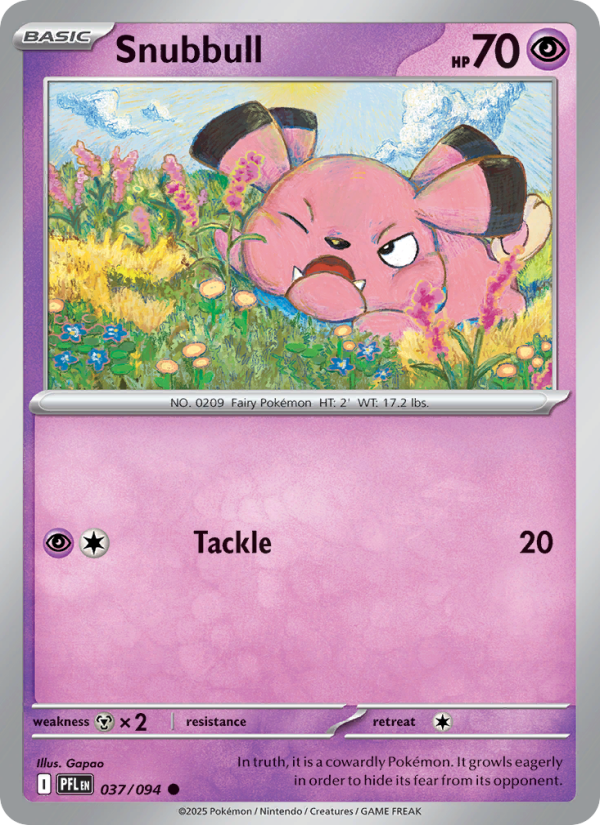 PFL Phantasmal Flames 037/130 Snubbull (Common - holo)