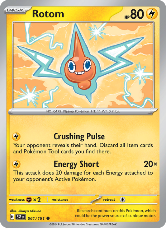 SSP Surging Sparks 061/252 Rotom (Common - reverse)