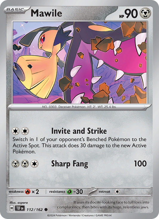 TEF Temporal Forces 112/218 Mawile (Common - reverse)