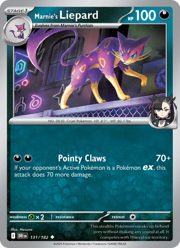DRI Destined Rivals 131/244 Marnie's Liepard (Uncommon - reverse)