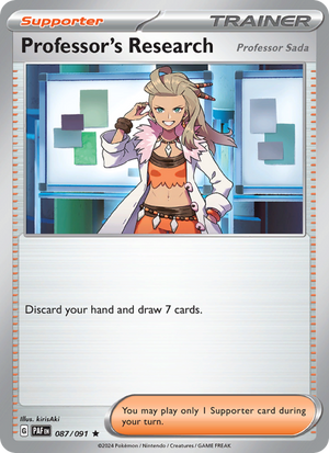 PAF Paldean Fates 087/245 Professor's Research (Rare - holo)