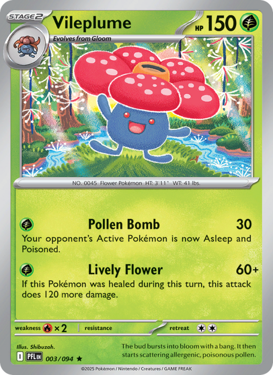 PFL Phantasmal Flames 003/130 Vileplume (Rare - holo)