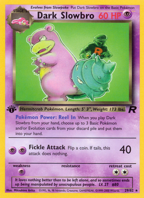 RO Team Rocket 29/83 Dark Slowbro (Rare - normal-1st-edition)