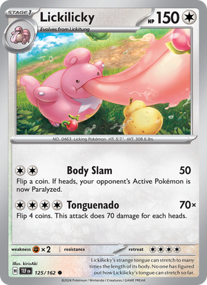 TEF Temporal Forces 125/218 Lickilicky (Common - reverse)