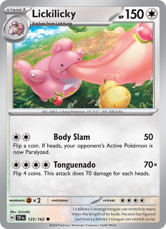 TEF Temporal Forces 125/218 Lickilicky (Common - reverse)