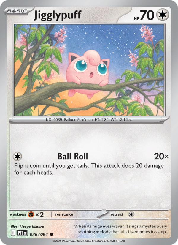PFL Phantasmal Flames 076/130 Jigglypuff (Common - reverse)