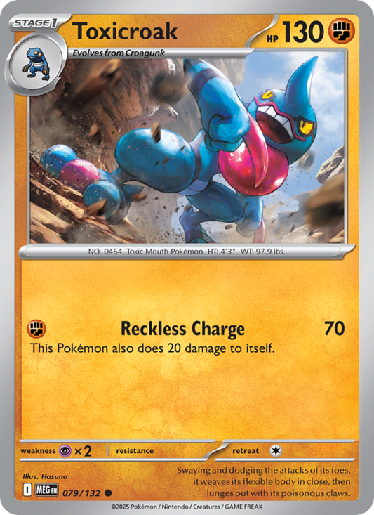 MEG Mega Evolution 079/188 Toxicroak (Common - holo)
