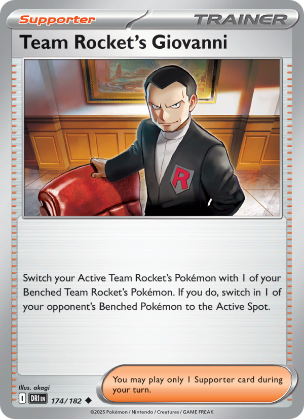 DRI Destined Rivals 174/244 Team Rocket's Giovanni (Uncommon - normal)