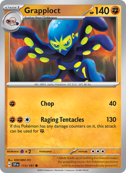 SSP Surging Sparks 113/252 Grapploct (Common - reverse)