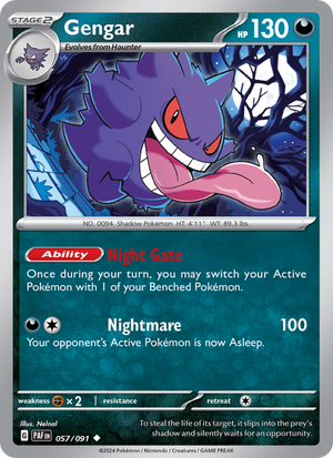 PAF Paldean Fates 057/245 Gengar (Uncommon - reverse)