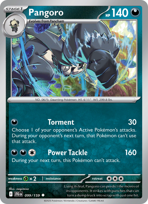 JTG Journey Together 099/190 Pangoro (Uncommon - normal)