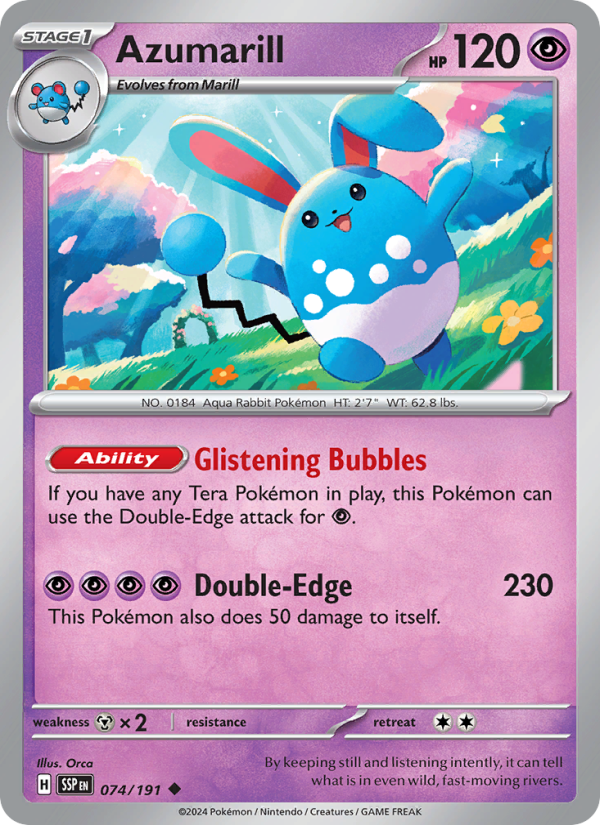 SSP Surging Sparks 074/252 Azumarill (Uncommon - reverse)