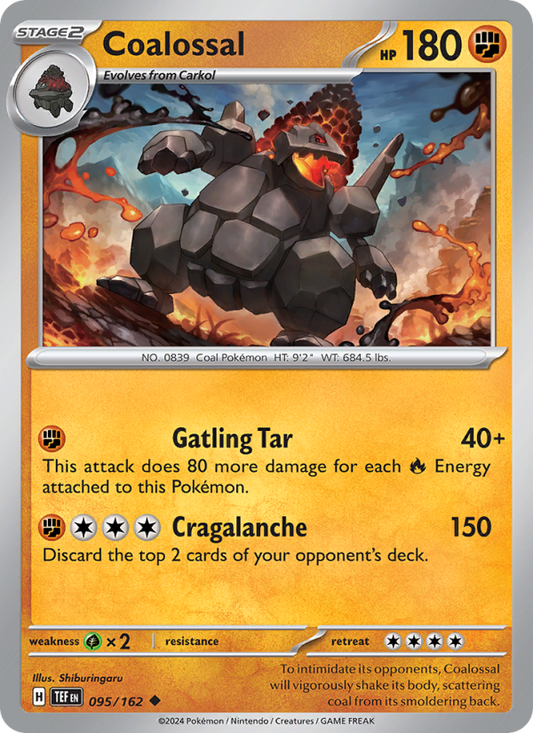 TEF Temporal Forces 095/218 Coalossal (Uncommon - reverse)