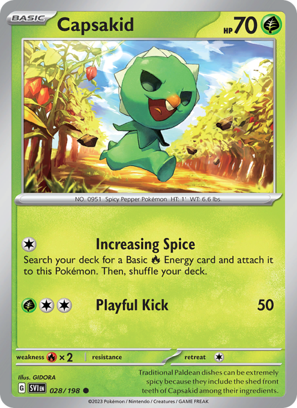SV Scarlet & Violet 028/258 Capsakid (Common - normal)