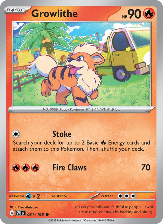 SV Scarlet & Violet 031/258 Growlithe (Common - normal)