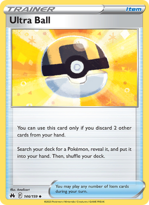CRZ Crown Zenith 146/230 Ultra Ball (Uncommon - normal)