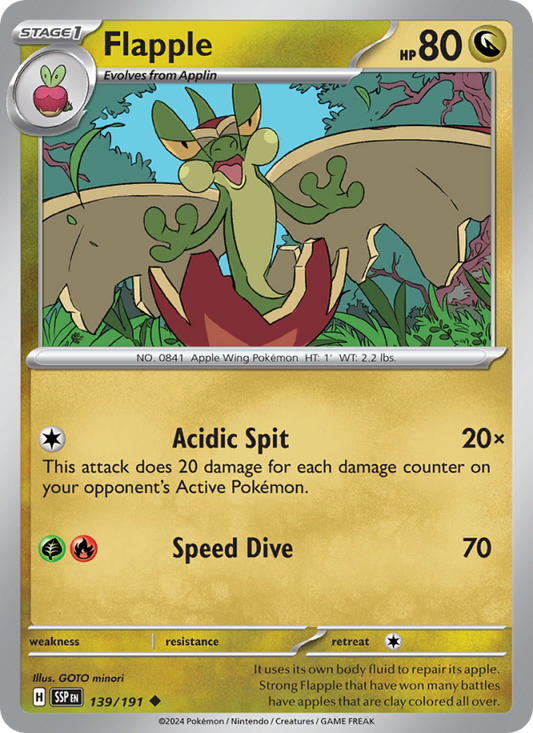 SSP Surging Sparks 139/252 Flapple (Uncommon - reverse)