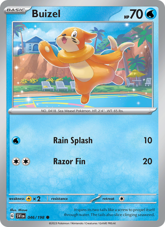 SV Scarlet & Violet 046/258 Buizel (Common - reverse)