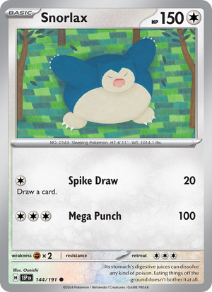SSP Surging Sparks 144/252 Snorlax (Common - reverse)