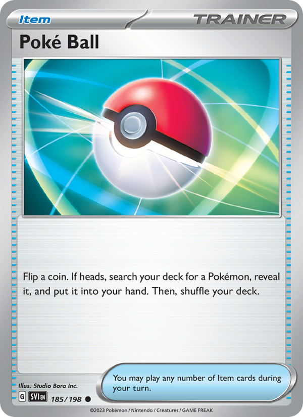 SV Scarlet & Violet 185/258 Poké Ball (Common - reverse)