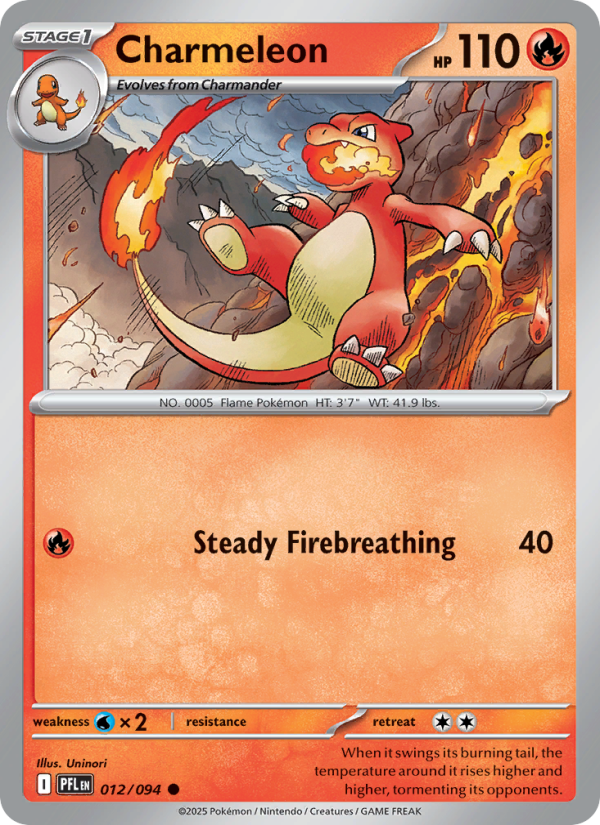 PFL Phantasmal Flames 012/130 Charmeleon (Common - reverse)