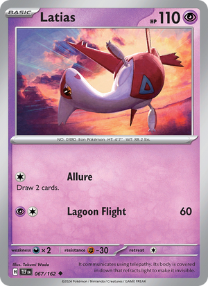 TEF Temporal Forces 067/218 Latias (Uncommon - normal)