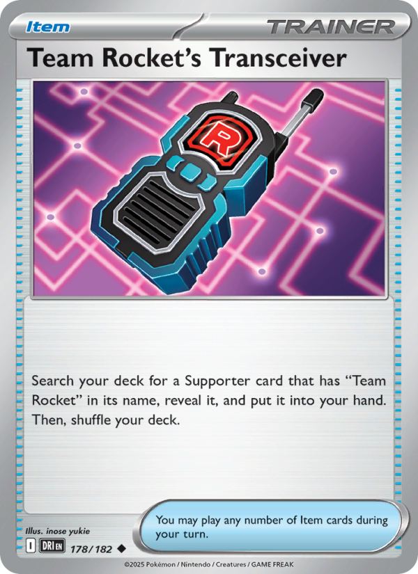 DRI Destined Rivals 178/244 Team Rocket's Transceiver (Uncommon - normal)